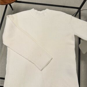 Vince Ivory Ribbed Sweater